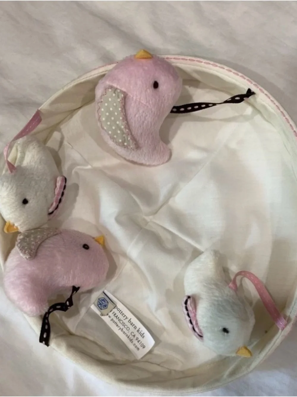 Pottery Barn, Bird Nursery Mobile, With Wooden Crib Mobile Arm Included